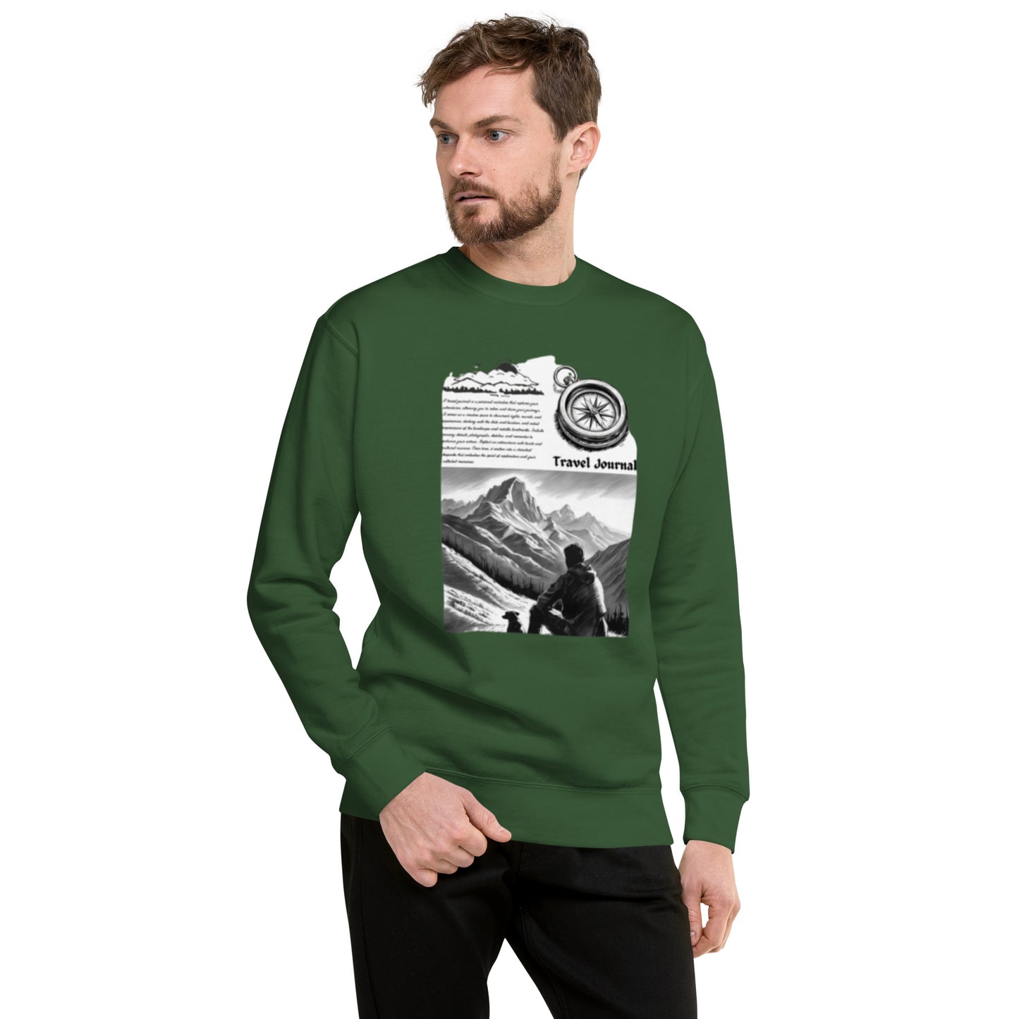 Mountains Unisex Premium Sweatshirt - Mountain Design Hoodie