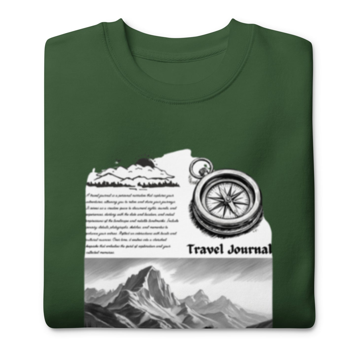 Mountains Unisex Premium Sweatshirt - Mountain Design Hoodie