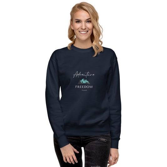 unisex premium sweatshirt black adventure 
