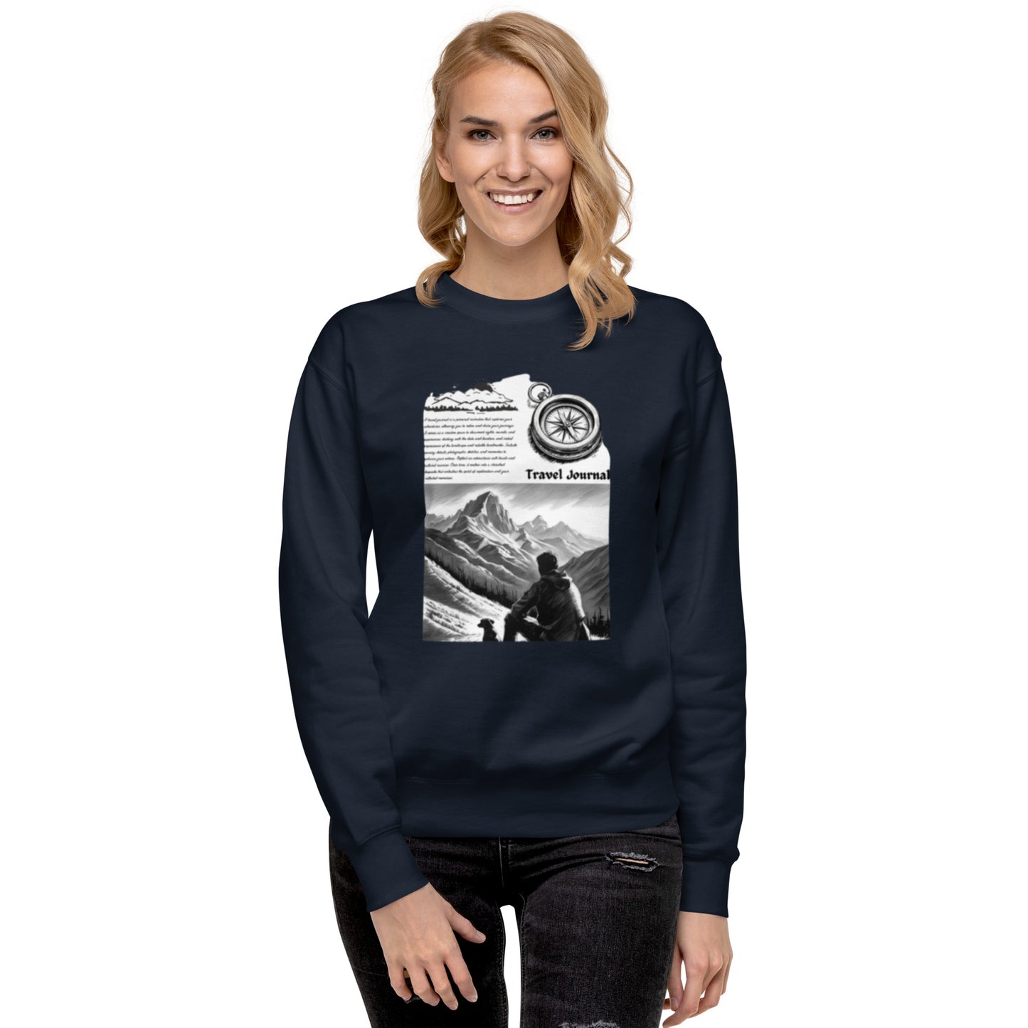 Mountains Unisex Premium Sweatshirt - Mountain Design Hoodie