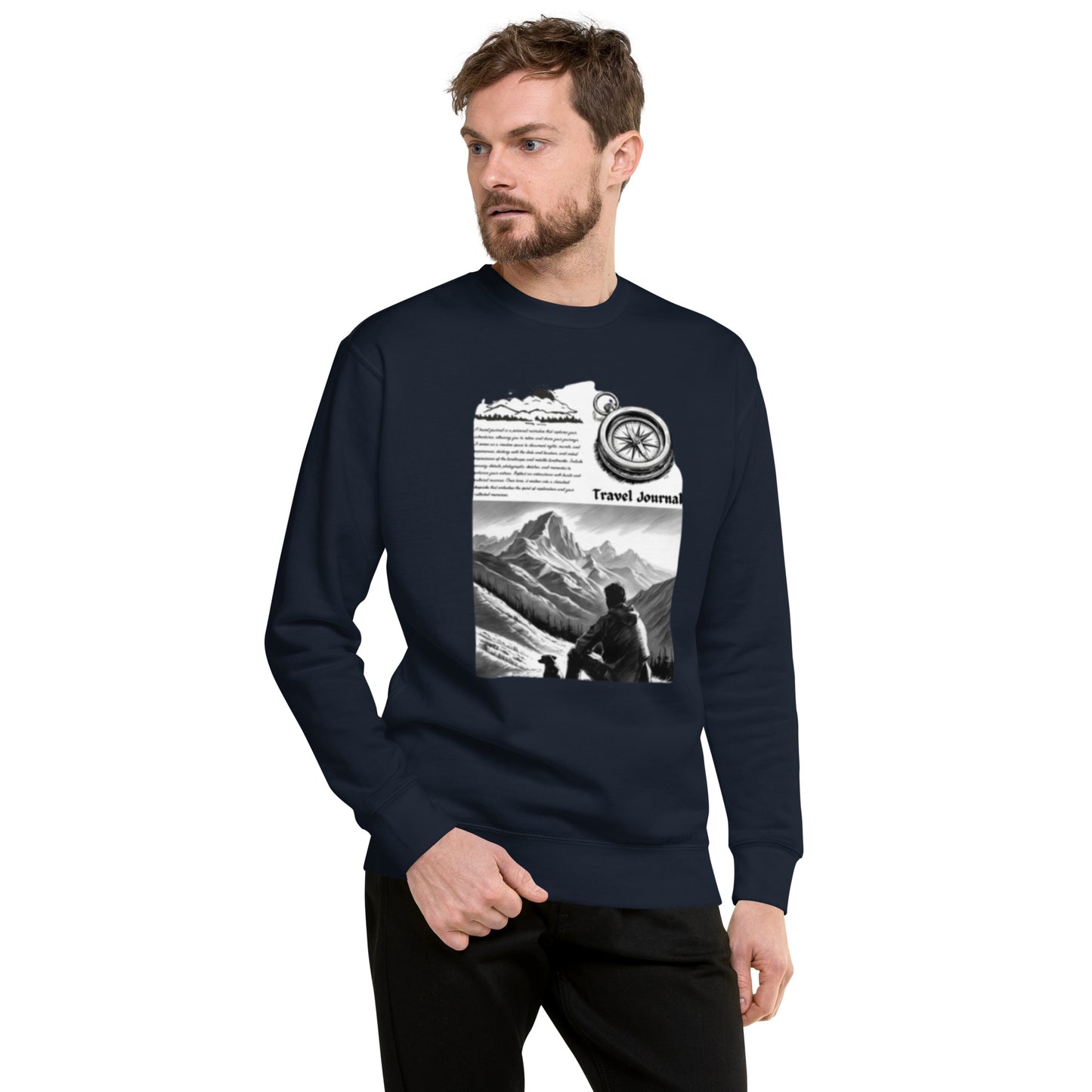 Mountains Unisex Premium Sweatshirt - Mountain Design Hoodie