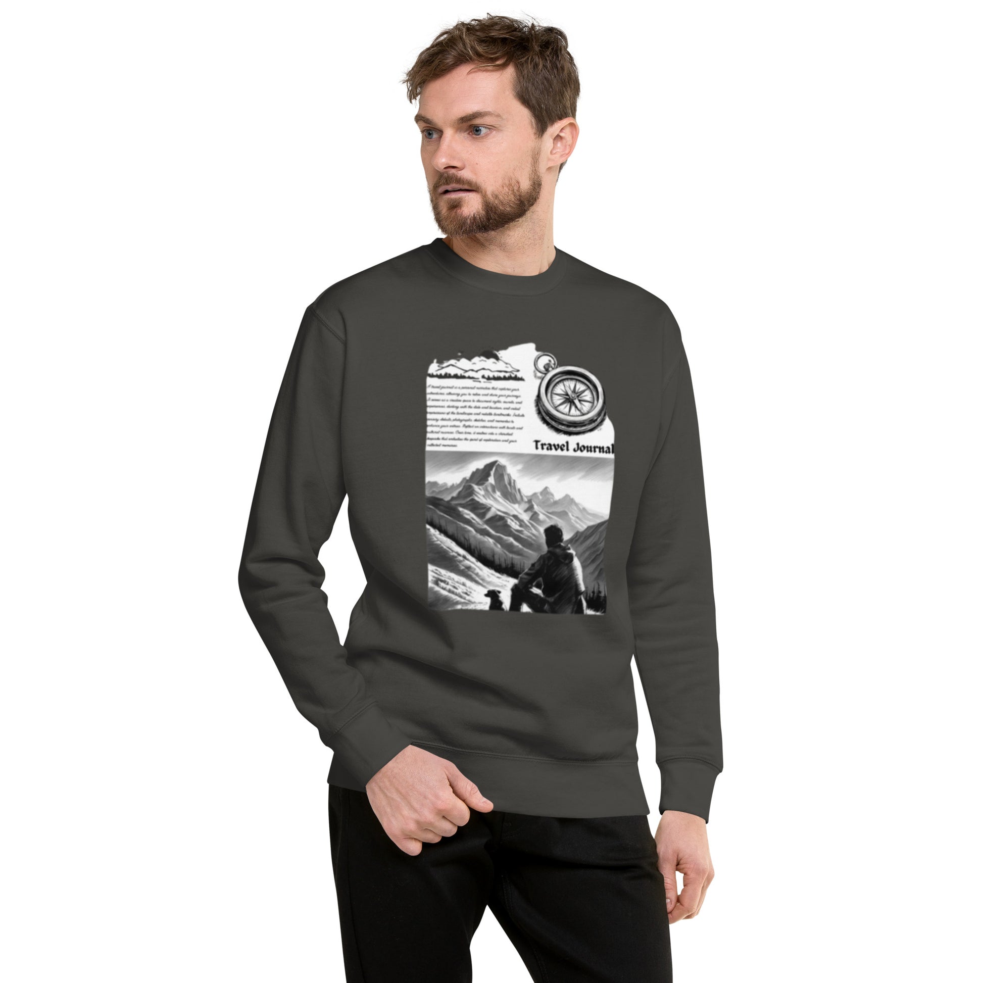 Mountains Unisex Premium Sweatshirt - Mountain Design Hoodie