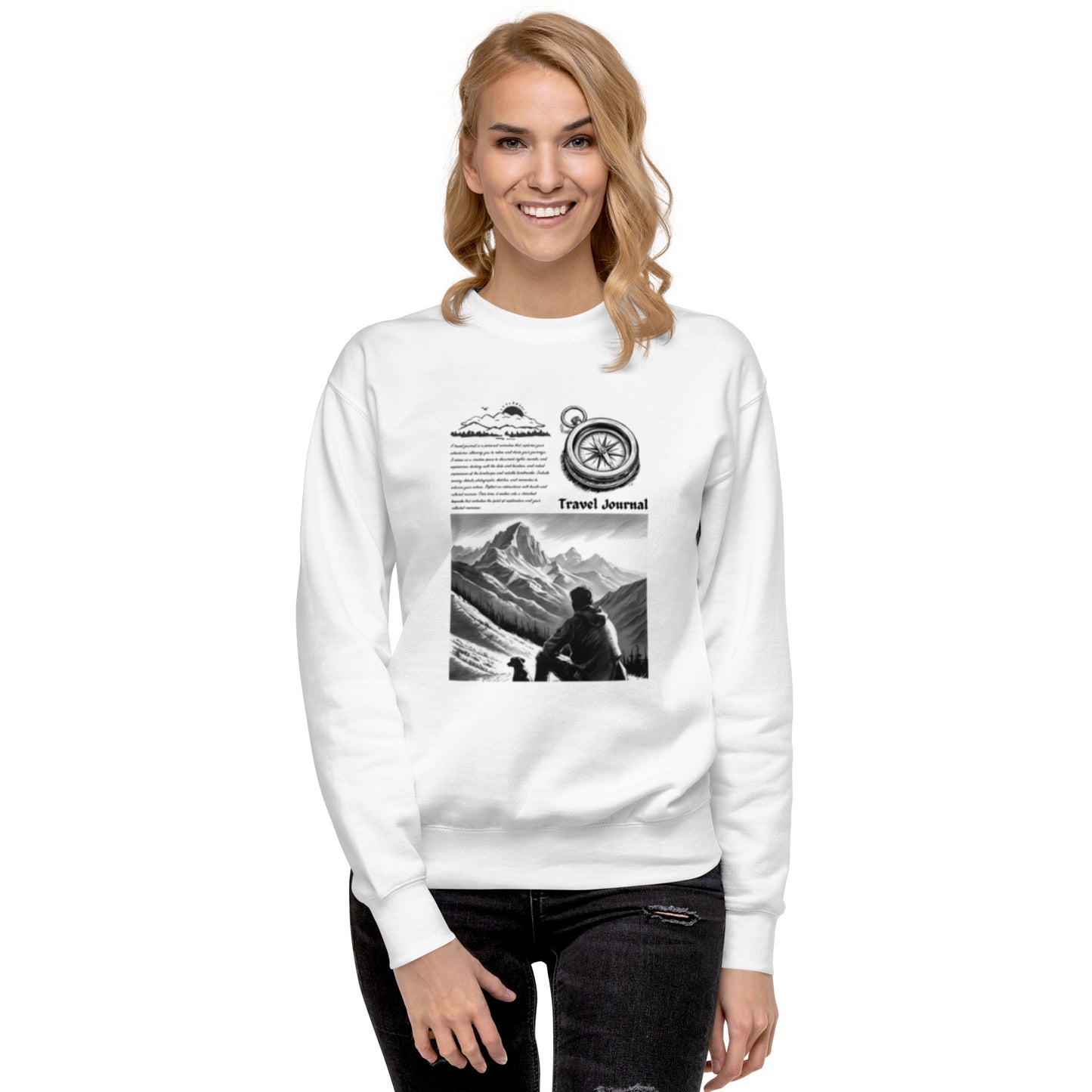Mountains Unisex Premium Sweatshirt - Mountain Design Hoodie