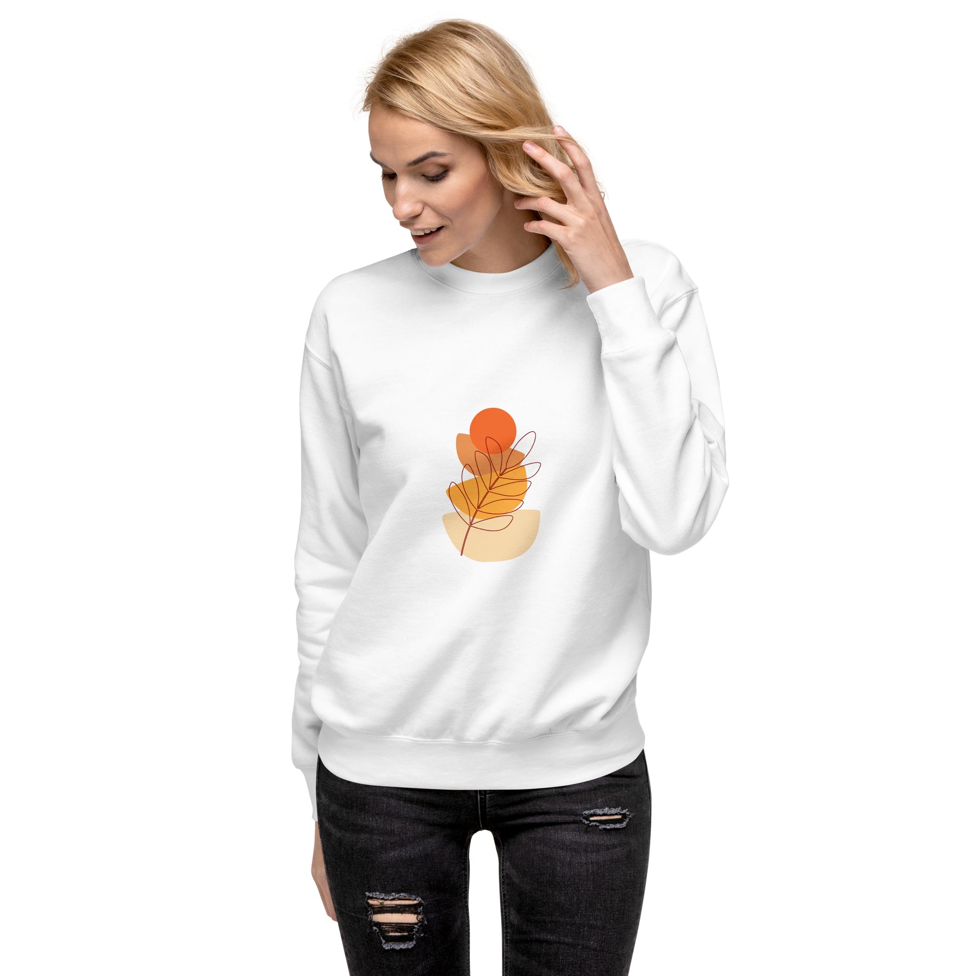 Orange Unisex Premium Sweatshirt