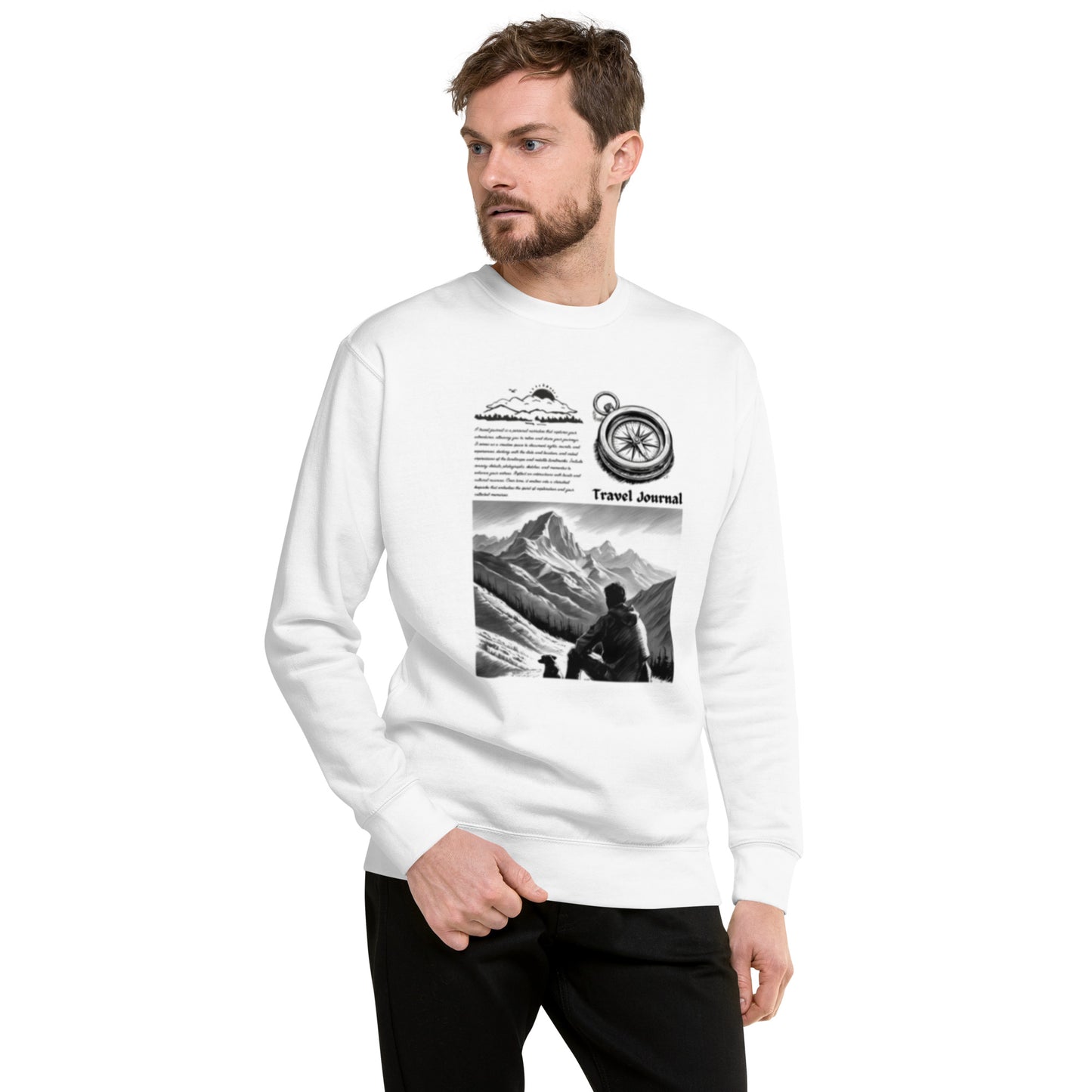 Mountains Unisex Premium Sweatshirt - Mountain Design Hoodie