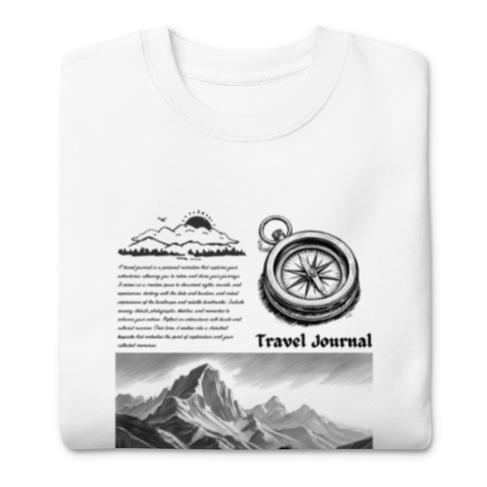 Mountains Unisex Premium Sweatshirt - Mountain Design Hoodie