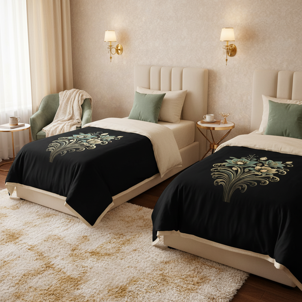 Warm Twin Guest Room