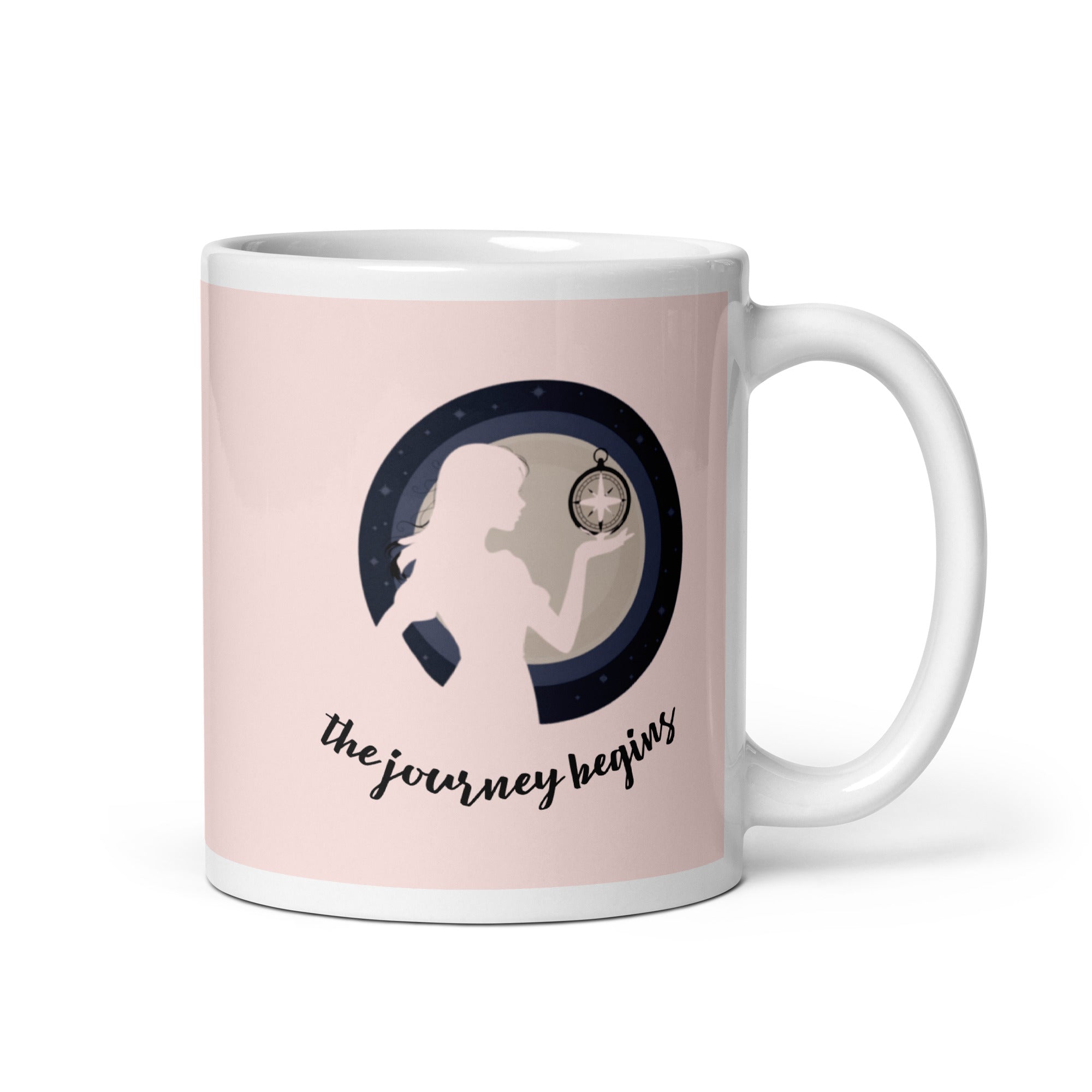 Woman Design White Glossy Mug - Premium Ceramic Coffee Cup