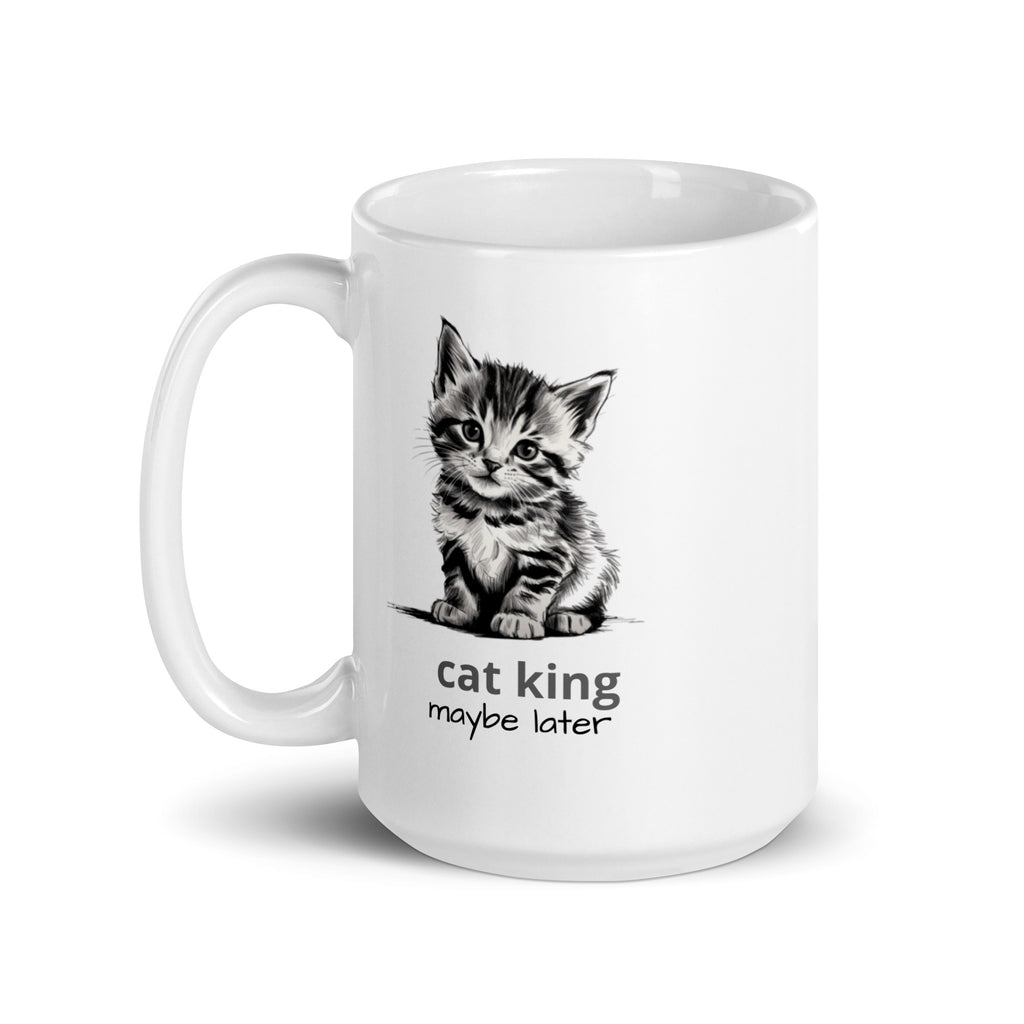 Cute Cat White glossy mug