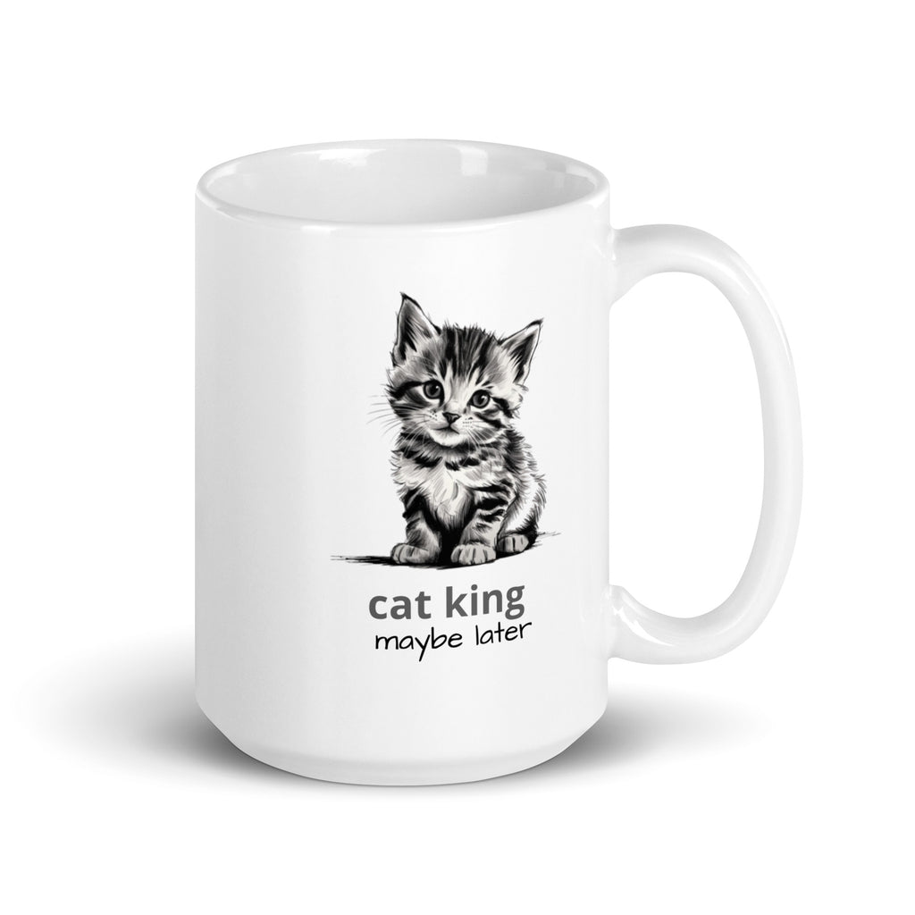 Cute Cat White glossy mug