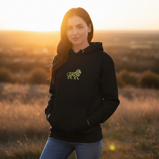 Lion Unisex Hoodie - Bold Geometric Design | Premium Streetwear | Free Fashion Spirit