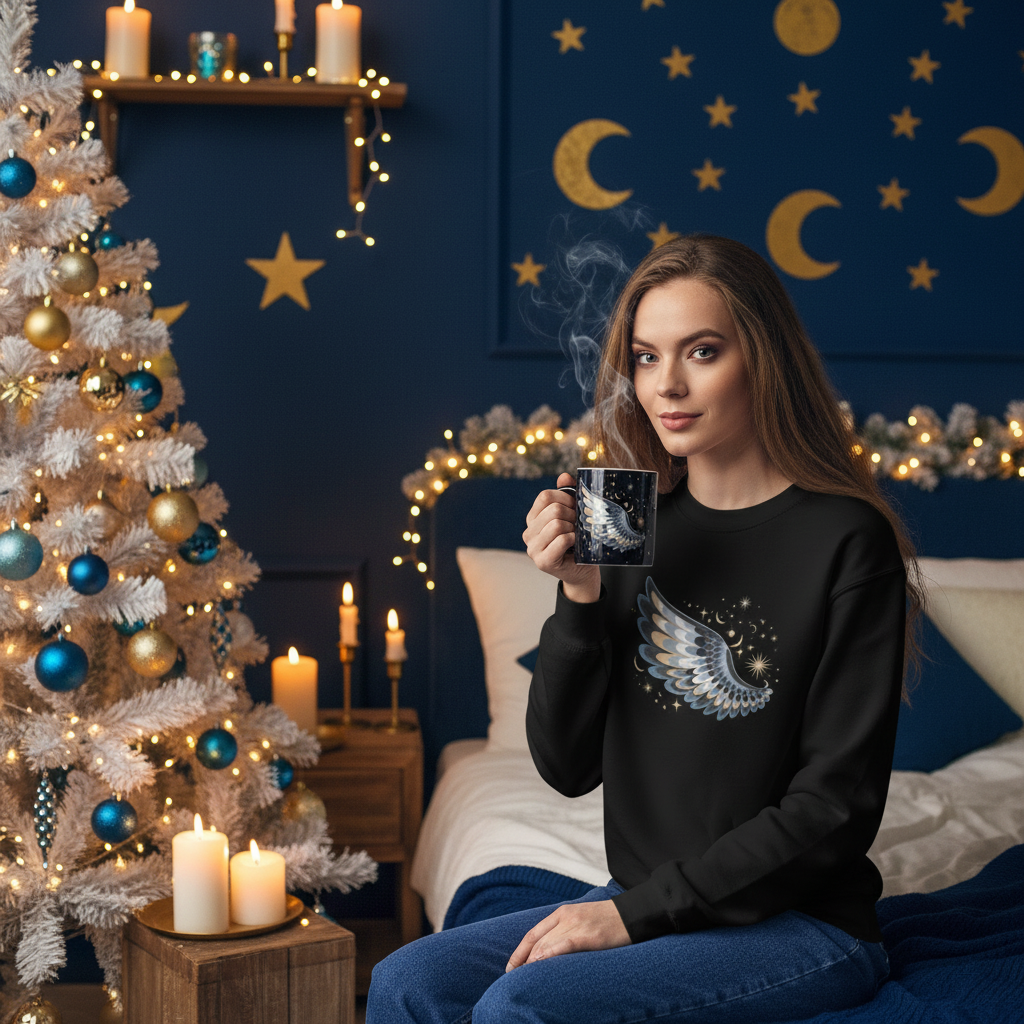 Unisex Sweatshirt Night Wing