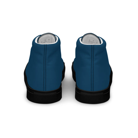 Teal Women’s high top canvas shoes